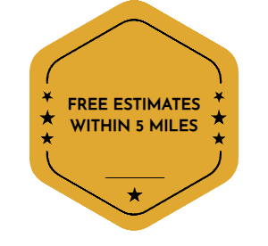 Free Estimates Within 5 Miles Badge